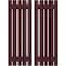 Ekena Millwork Americraft 5-Board, 2 Batten Exterior Real Wood Spaced Board-n-Batten Shutters, ARW101SB519X77WRH, PR ARW101SB519X77WRH - alternate 1